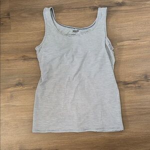 Duluth Trading Co Gray Fitted Tank Top